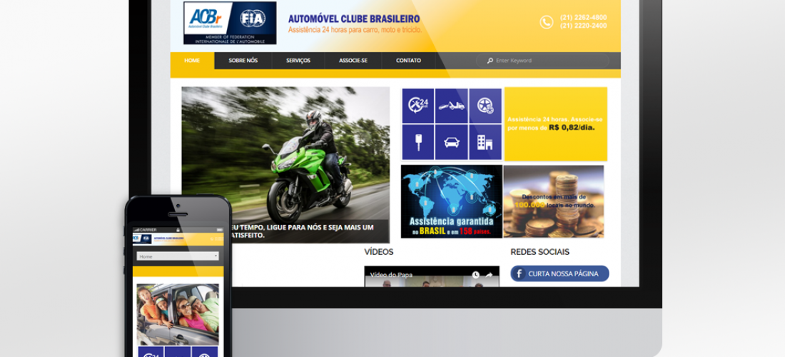 Website Responsivo – Automóvel Clube Brasileiro