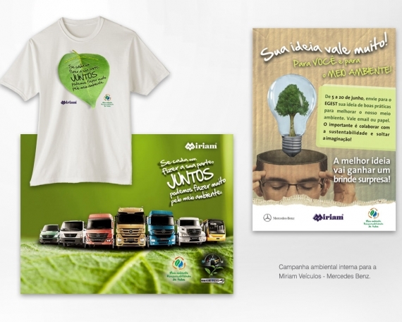Campanha ambiental interna para a Miriam Veículos – Mercedez Benz